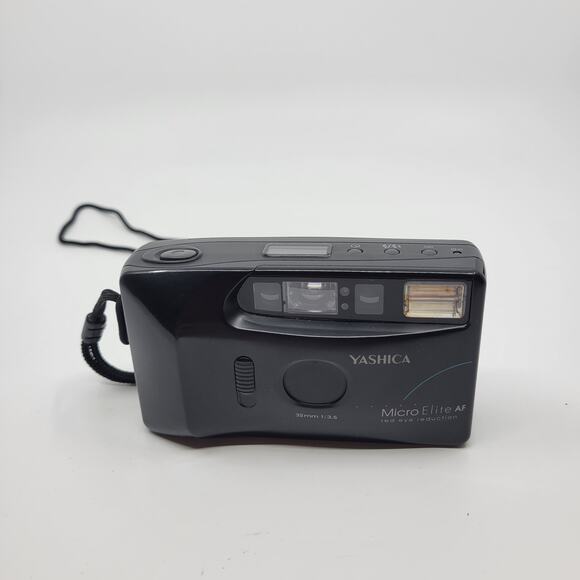 Yashica Micro Elite AF 32mm Film Camera f3.5 Point & Shoot Black - Picture 1 of 15